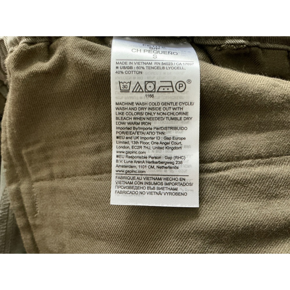 Banana Republic Everyday Wide-Leg Pant Tencel™-Cotton Fresh Olive Green SP NWT - Picture 7 of 7